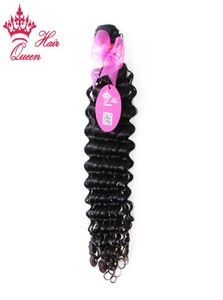 Queen Hair Products Extensions de cheveux humains vierges brésiliens Vague bouclée profonde 8quot28quot dans notre stock DHL 3252291