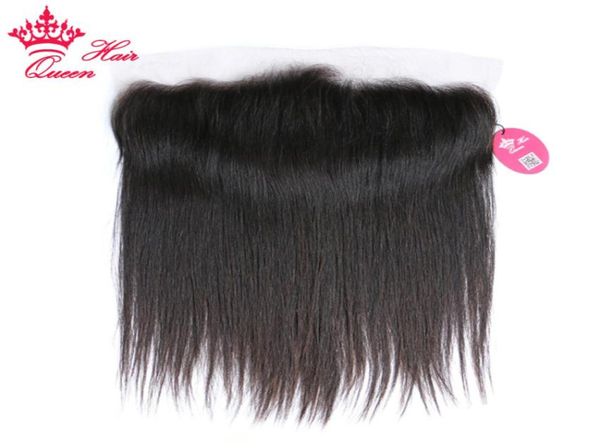 Reine Hair Products Malaysian frontal raide 100 cheveux humains 13x4 oreille à oreille Lacet Frontal Clair Vierge Couleur naturelle 2034181