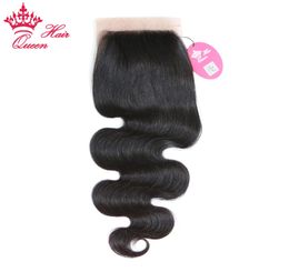 Reine Hair Products Part Body Wave Base de base Silk Fermeur 100 Br￩silien Virgin Human Hair9831243