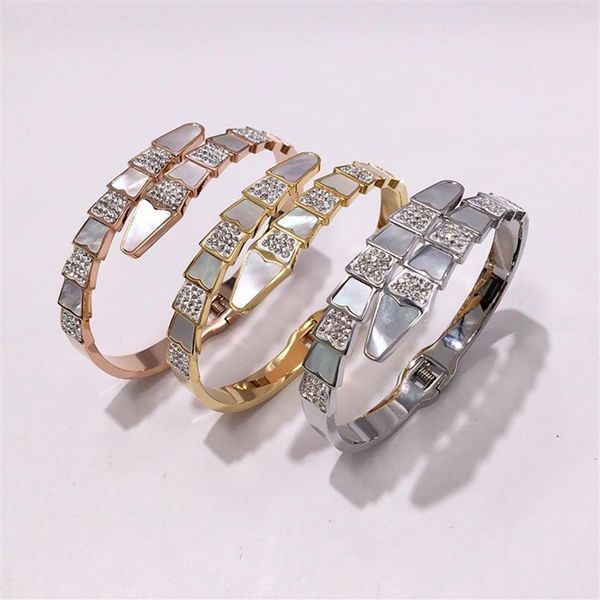 Reine Lotus 2019 Nouveau Bracelet En Acier Inoxydable Femmes Charme Pour Cadeau Entier Plaqué Argent 3 couleurs avec stone333t