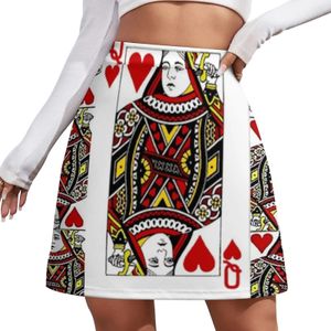 Queen of Hearts speelkaarten kunstwerken mini rokrok rok in kleding 240323