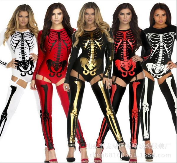 Reine des sorcières femme Halloween costume sexy vampire halloween cosplay costume costumes femme adulte squelette zombie uniformes nigh1075216