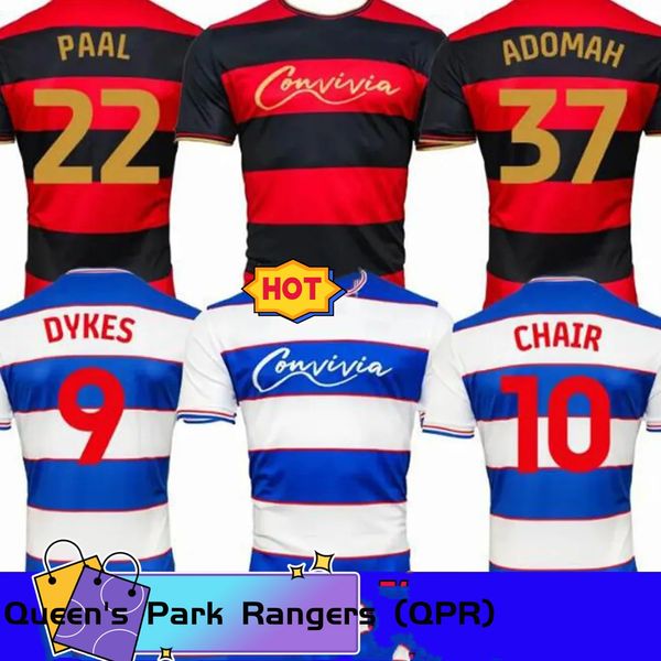 Queens Park Rangers Jerseys de fútbol Home Away 2023 24 QPR Bobby Zamora Fútbol Camisas de fútbol L.Dykes T.Roberts C.Willock A.Adomah M.Bonne Men Kids Kids Football Shirt Club Club Suits