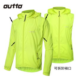 Traje de ciclismo para hombre chaqueta impermeable bicicleta al aire libre cortavientos transpirable chaqueta de protección solar 240112