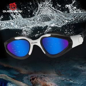 Queshark Women Men Hd Anti-Fog UV Protection Polarise Swimming Goggles Water Sport Swim Plongs Lunets avec coffre portable 240417