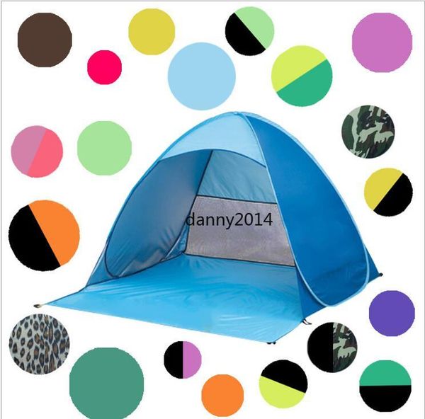 Tentes de Camping de randonnée à ouverture automatique rapide, abris extérieurs, 50 + tentes de Protection UV pour plage, voyage, pelouse, maison