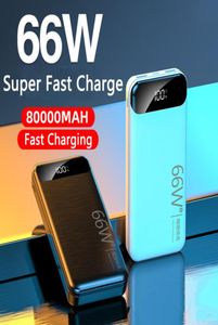 Charge rapide 80000mAh batterie externe pour Huawei ordinateur Portable Powerbank batterie externe Portable chargeur rapide PD 66W pour iPhone 12 Xiaomi5207927