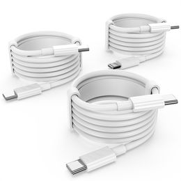 Snel oplaadtype C tot USB C PD-kabels 1m 3ft 2m 6ft USB-C-laderkabel voor Samsung S20 S22 S23 S23 S24 Opmerking 10 20 Xiami Huawei HTC LG Android-telefoon