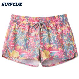 Shorts de plage à séchage rapide cocotiers Couple maillots de bain maillots de bain femmes Boardshorts hommes Shorts de bain course à pied surf amoureux Shorts