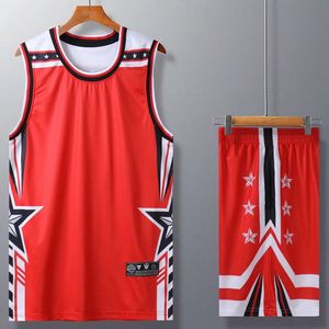 Snel droge ademende jongens basketbaltruien shirt sport shirts en atletische shorts set voor jeugd mannen dames basketbal jersey