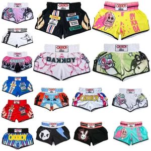 Pantalones cortos de combate de hombres transpirables en seco rápido para el boxeo MMA SANDA TAEKWONDO Martial Arts FB
