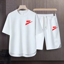 Costume de sport masculin à sec rapide Été Nouvelle pièces pour deux pièces T-shirt décontracté T-shirt Fashion Short à manches