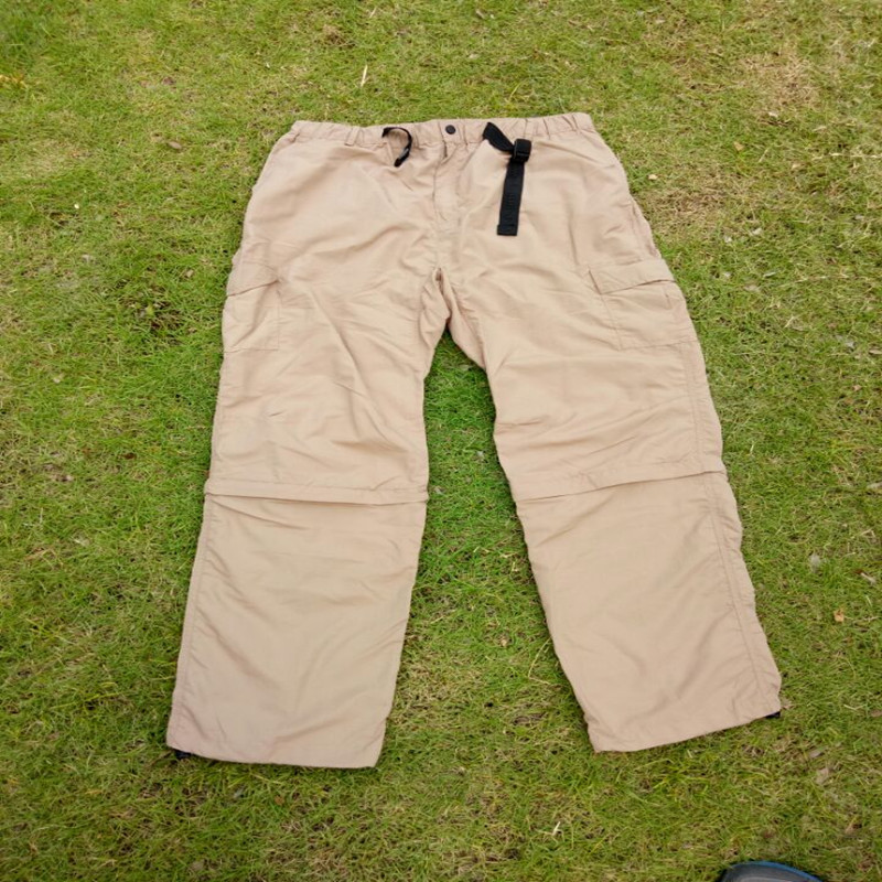 クイックドライシャツパンツスーツ新しいSpringsummer WholesaleTail Menハイキング男性釣りアクティブUV分離可能な袖