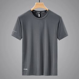 T-shirt de sport à séchage rapide pour hommes, manches courtes, été, décontracté, blanc, surdimensionné, 6XL, 7XL, 8XL, 9XL, Top T-Shirts, GYM, vêtements, 2024, 240321