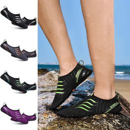 Chaussures d'eau à séchage rapide hommes baskets pieds nus sandales de plage en plein air femmes chaussures d'eau en amont pour la plongée en mer en rivière natation 35-49 240226