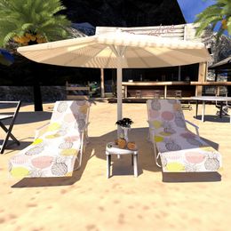 Snelle drogen strandhanddoekstoel Cover MicroFiber Chaise Lounge handdoek met zijzakken voor zwembad Sun Lounger Hotel Garden