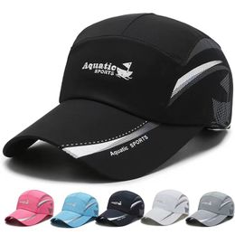 Material de secado rápido gorra de béisbol Gorra de béisbol para hombres y mujeres gorra de pato de moda casual Gorra de playa al aire libre Gorra de pesca fresca transpirable ajustable