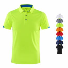 Snel drogen met korte mouwen Polo Shirt Golf Company Group Brand Breathable Rapel Sports Korte mouwen 8-kleuren grote 240423