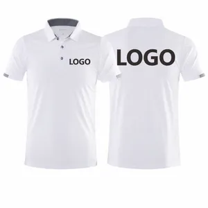 Sports à séchage Polo Polo Compagnie de conception personnalisée Logo Logo respirant à manches courtes à manches à manches à manches courtes à manches