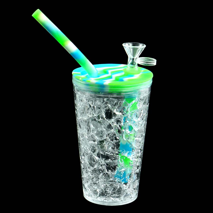 Tubo de agua de silicona cachimba portátil Silcone DAB plataforma petrolera bongs quemador de aceite de vidrio irrompible accesorios para fumar tabaco