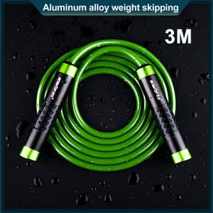 Roule à saut rapide Roueur en aluminium Poignée de roulement Mouvement Jump Rope Solid PVC Cable Cross Fitness Equipment 240428