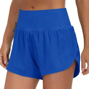 Quick Lu-18 Séchage Sport Hotty Hot Shorts Femmes Casual Fitness Faux Deux Pièces Résistant À La Lumière Doublé Yoga Leggings Courir Golf Biker P H High igh