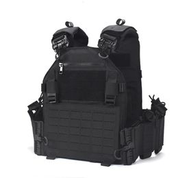 Snelle vrijlating Tactisch Vest Jacht mannen Plaat Chest Rig Militaire gevechtspantser Vesten Outdoor CS Training AirSoft Vest 240507