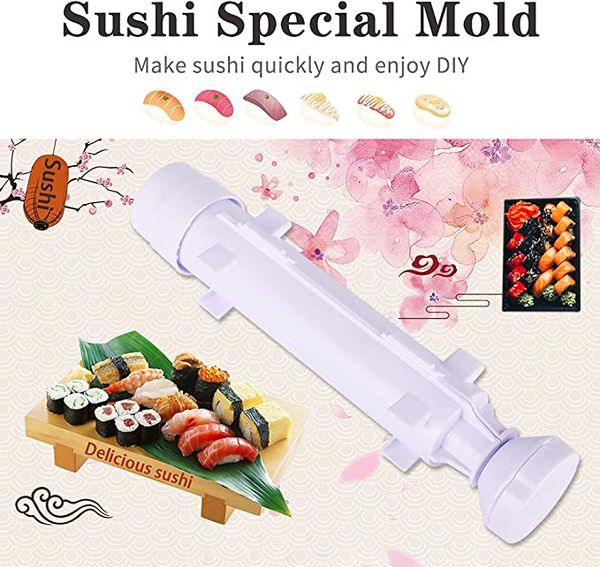 Rapide Sushi Maker Rouleau Sushis Outil Riz Moule Légumes Viande Roulant Gadgets DIY Sushi Appareil Faisant La Machine Ustensiles De Cuisine 1224111