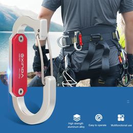 Quickdraw Mosquetón Accesorios de arnés portátil Estante de herramientas para colgar rápido Capacidad de carga de 25 kg Equipo de escalada al aire libre 240320