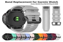 Quickfit 26mm Watch Bands -riemen voor Garmin Fenix 3 HR 5x plus 6x Pro Quatix 3 Tactix Bravo Charlie Delta Descent Mk1 Original6297483