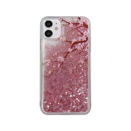 Quicksand Liquid Phone Cases voor iPhone 12 Mini 11 PRO MAX XS X XR 7 8 Plus Samsung Galaxy S20 Ultra S9 S8 Luxe Glitter Drijvende Flowing Sparkle Glanzende Bling Cover