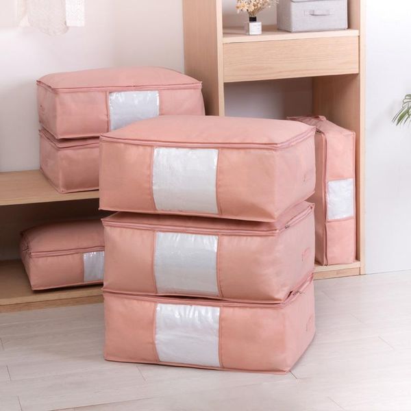 Sac de rangement pour couettes, dossiers d'organisation pour vêtements rembourrés de coton, emballage mobile, sacs extra larges, résistants à l'humidité et à la poussière