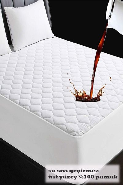 Couvre-matelas matelassé imperméable et imperméable pour liquide d'eau, 200x200 (10 tailles différentes)