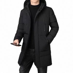 Veste matelassée nouvelle marque à capuche Parkas épais chaud veste hommes coupe-vent hiver mince coréen Fi Cott-veste rembourrée 178A #
