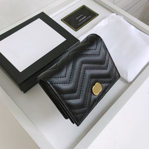 Cartera de cuero acolchado Mujer Marmont diseñadores Monedero Letter Zero con caja original