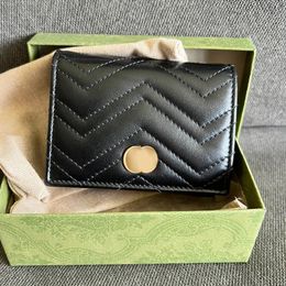 gewatteerd Zakorganizer voor dames Leren sleutelhanger kaarthouder Roze luxe Designer Portemonnees creditcard Marmont paspoorthouders sleuteletui heren kaarthouder Sleutelportefeuilles