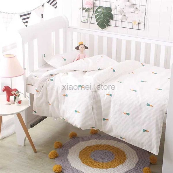 Edredones Juego de cama para bebé Funda de edredón para niños Sin relleno 1 pieza Funda nórdica para cuna de algodón Funda de edredón para cuna de bebé de dibujos animados 150 * 120 cm Transpirable 240321