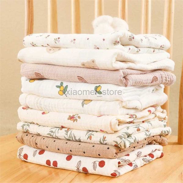 Quilts Cotton Gauze Musline Babed Babyt Super Soft Nou nouveau-né rapide fille sèche Girl Kids Bath Baby Baby Pousteille de couverture Couverture 240321