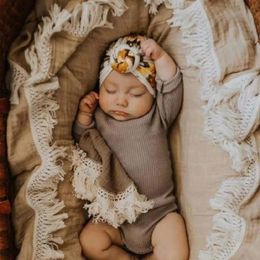 Couvertures d'emmaillotage en mousseline de coton pour bébé né, couverture de réception avec pompon, pour nourrissons, enfants, poussette, couette de couchage, couverture de lit douce 231017