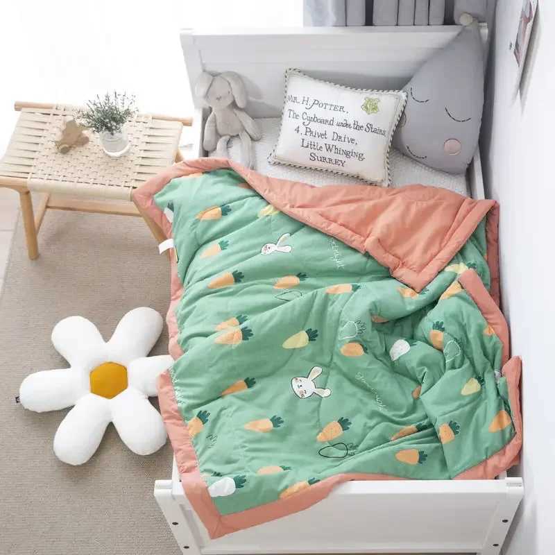 Стеганые одеяла высококачественное детское хлопковое летнее охлаждение хлопковое стеганое одеяло с чистым хлопковым воздухом.