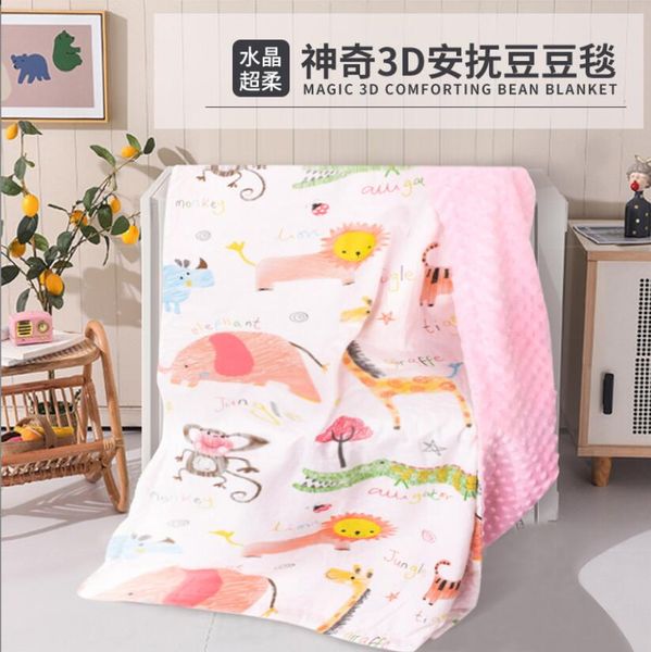 Couette nouveau-né couverture couverture couverture fil de coton nouveau-né emmailloter couverture super doux berceau literie canapé panier berceau Dhf7A