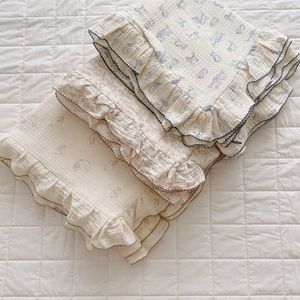 Couettes Vintage Floral coton mousseline housse de couette taie d'oreiller pour bébé et enfant 230904
