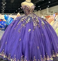 Quinceanera robes Bourgogne Prom Party Ball Robe à glissière personnalisée Lacet Up Plus Size New Vestido de for Sweet 15 Applique Tulle Sweetheart 3D Floral Appliques