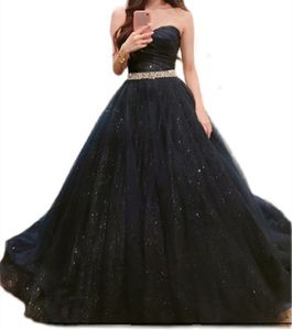 Robes De Quinceanera Princesse Paillettes Perles Robe De Bal Chérie À Lacets avec Tulle Grande Taille Doux 16 Débutante Fête D'anniversaire Robes De 15 Anos 109