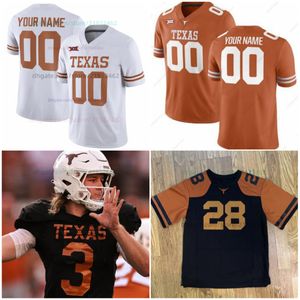 Quinn Ewers Texas Longhorns Football Jersey Malik Muhammad Arch Manning Xavier Worthy Jonathon Brooks Adonai Mitchell Johntay Cook II Mens Femmes Youth Tous Tous