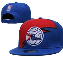 "76ers" casquettes de baseball 2023-24 unisexe mode coton Baseball Snapback hommes femmes chapeau de soleil broderie printemps été casquette en gros A3