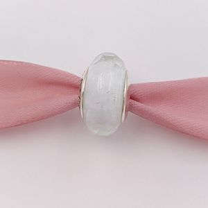 Andy Jewel 925 cuentas de plata esterlina de vidrio Frosty Mint Shimmer Charms se adapta al collar de pulseras de joyería de estilo Pandora europeo 791656