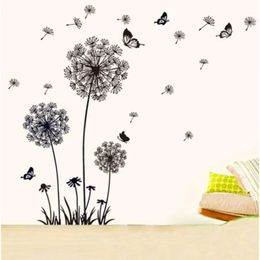 "Butterfly Flying in" Bedroom Stickerspoastoral Style Wall Stickers Original Design 2017 PVC Wall Decals
