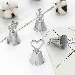 "Kissing bell" zilver goud kleur bellage kaarthouder fotohouder voor bruiloft tafel decoratie levert gunsten gift lx4062