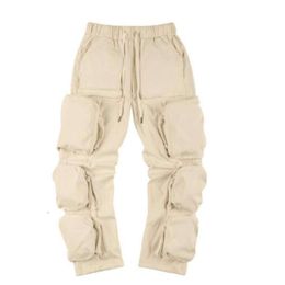"Pantalon cargo unisexe élégant à poche : pantalon de jogging de qualité supérieure avec pantalon de survêtement à cordon, idéal pour les amateurs de hip-hop - disponible pour hommes et femmes"